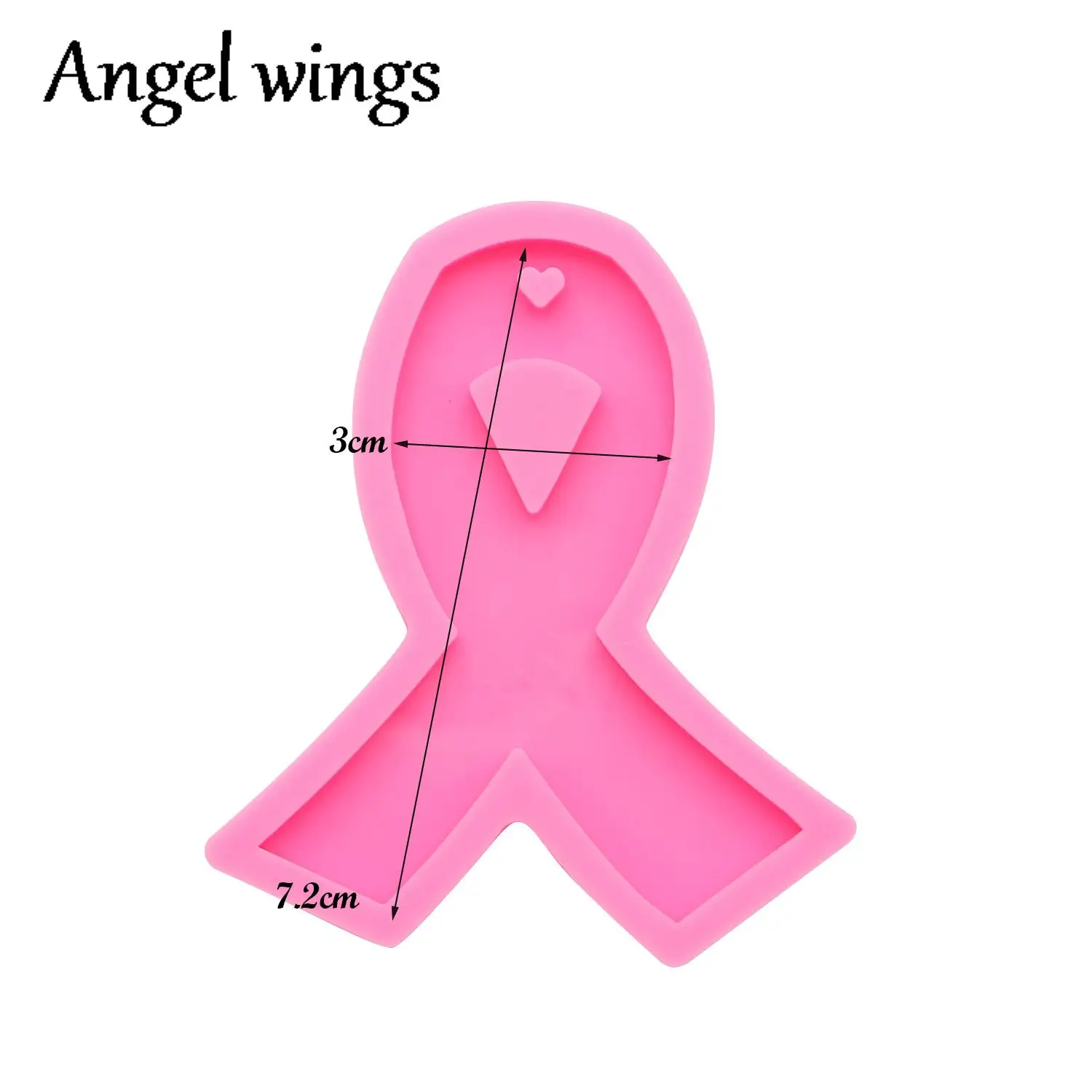 DY0107 Silicone Bow/Breast Cancer Molds, Crown/Music notes Keychain Crafts Epoxy DIY Resin art Mold, Fondant Chocolate Cake Mold
