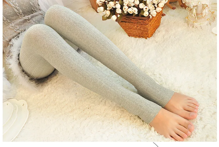 Thicken Warm Twist Striped Woman tights Autumn Winter Pantyhose Cotton knitted stockings Multi colors Collant Femme Strumpfhose