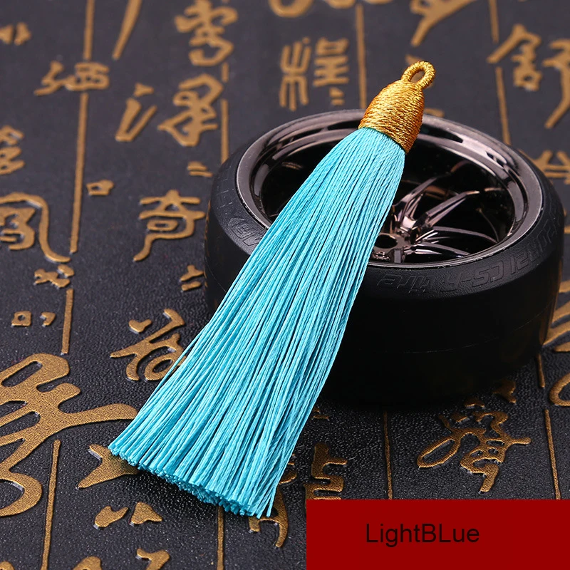 5Pcs/lot 8cm GoldenCap Tassel Silk Fringe Mini Tassel Bangs Flower Tassel For DIY Jewelry Earrings Accessories Home Decoration