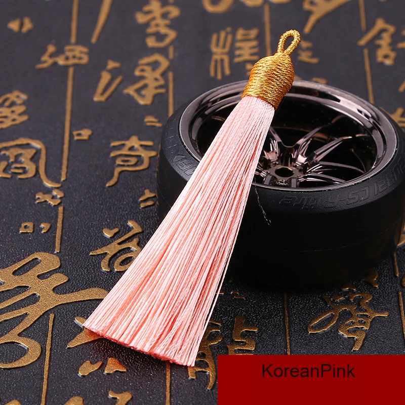 5Pcs/lot 8cm GoldenCap Tassel Silk Fringe Mini Tassel Bangs Flower Tassel For DIY Jewelry Earrings Accessories Home Decoration