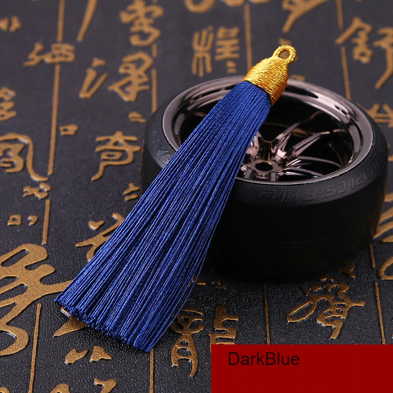 5Pcs/lot 8cm GoldenCap Tassel Silk Fringe Mini Tassel Bangs Flower Tassel For DIY Jewelry Earrings Accessories Home Decoration