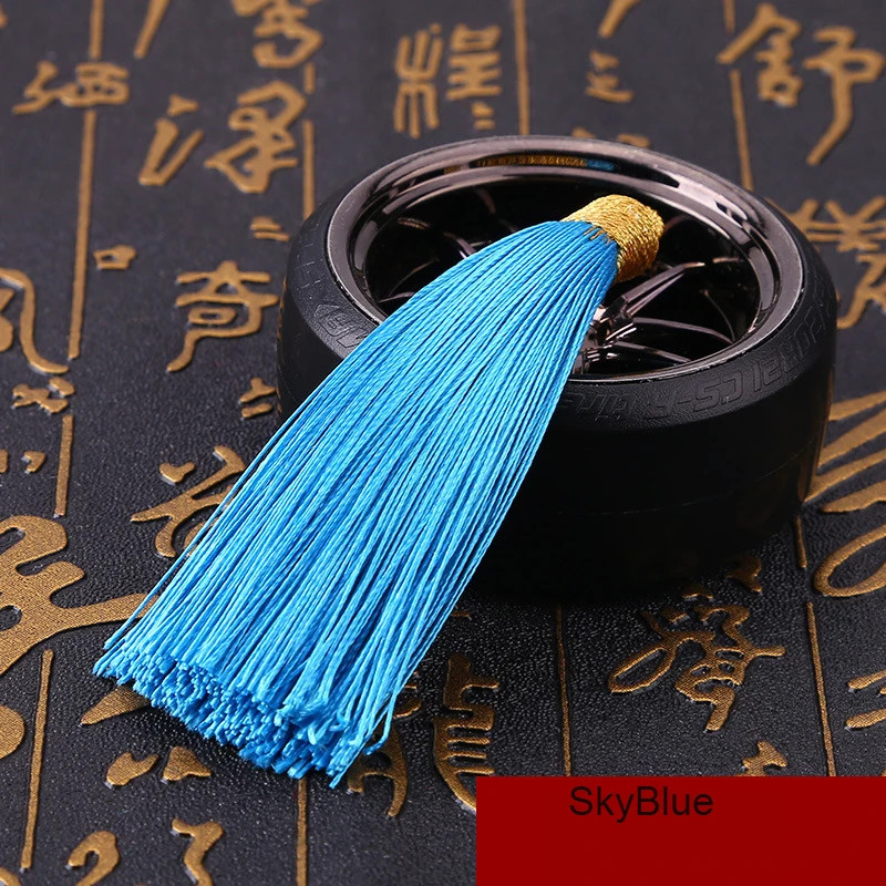 5Pcs/lot 8cm GoldenCap Tassel Silk Fringe Mini Tassel Bangs Flower Tassel For DIY Jewelry Earrings Accessories Home Decoration