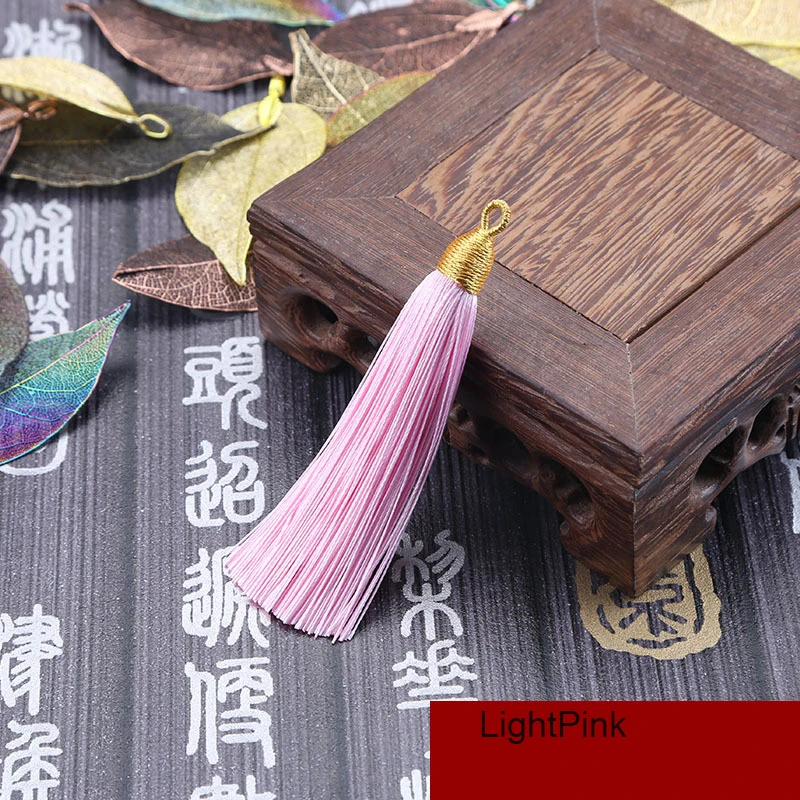 5Pcs/lot 8cm GoldenCap Tassel Silk Fringe Mini Tassel Bangs Flower Tassel For DIY Jewelry Earrings Accessories Home Decoration