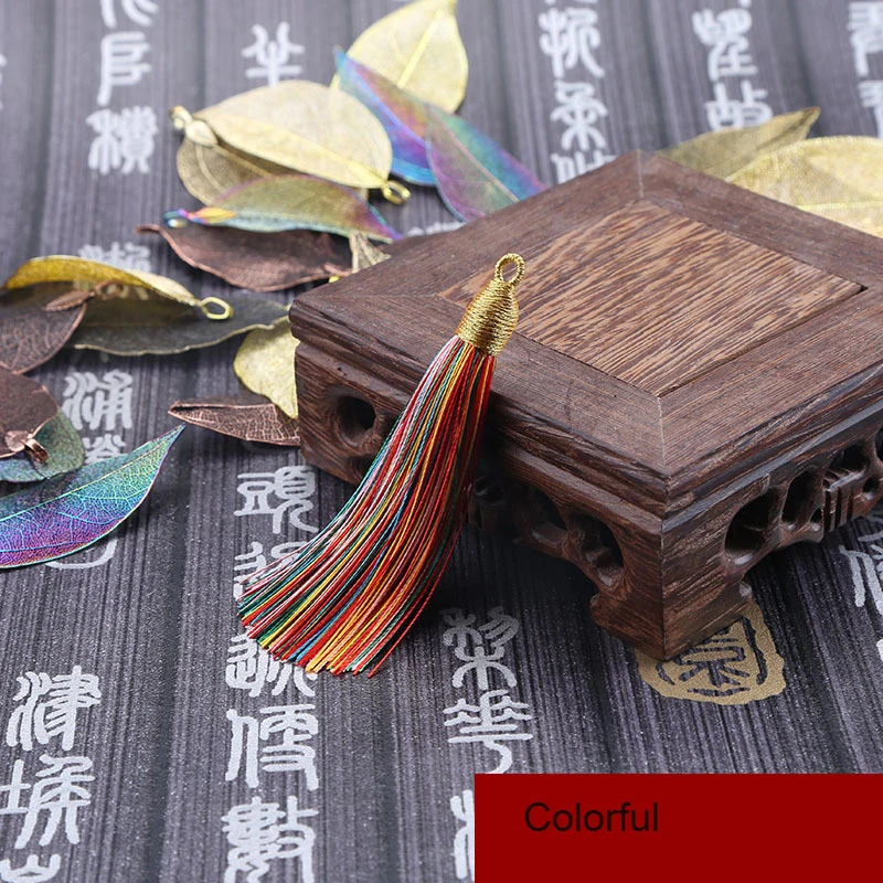 5Pcs/lot 8cm GoldenCap Tassel Silk Fringe Mini Tassel Bangs Flower Tassel For DIY Jewelry Earrings Accessories Home Decoration