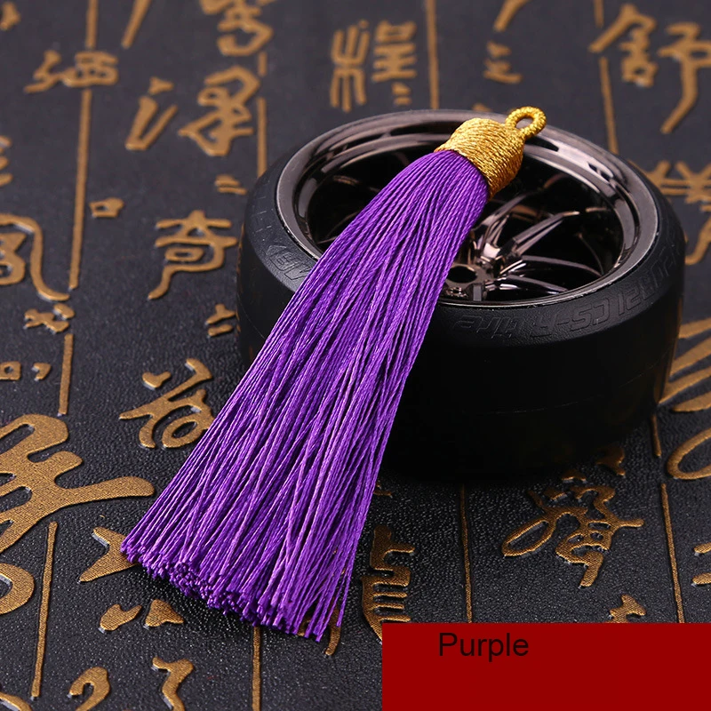 5Pcs/lot 8cm GoldenCap Tassel Silk Fringe Mini Tassel Bangs Flower Tassel For DIY Jewelry Earrings Accessories Home Decoration