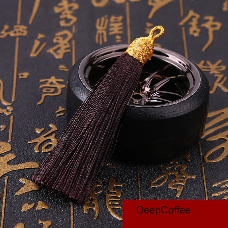 5Pcs/lot 8cm GoldenCap Tassel Silk Fringe Mini Tassel Bangs Flower Tassel For DIY Jewelry Earrings Accessories Home Decoration