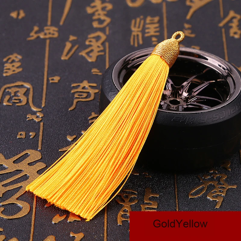 5Pcs/lot 8cm GoldenCap Tassel Silk Fringe Mini Tassel Bangs Flower Tassel For DIY Jewelry Earrings Accessories Home Decoration
