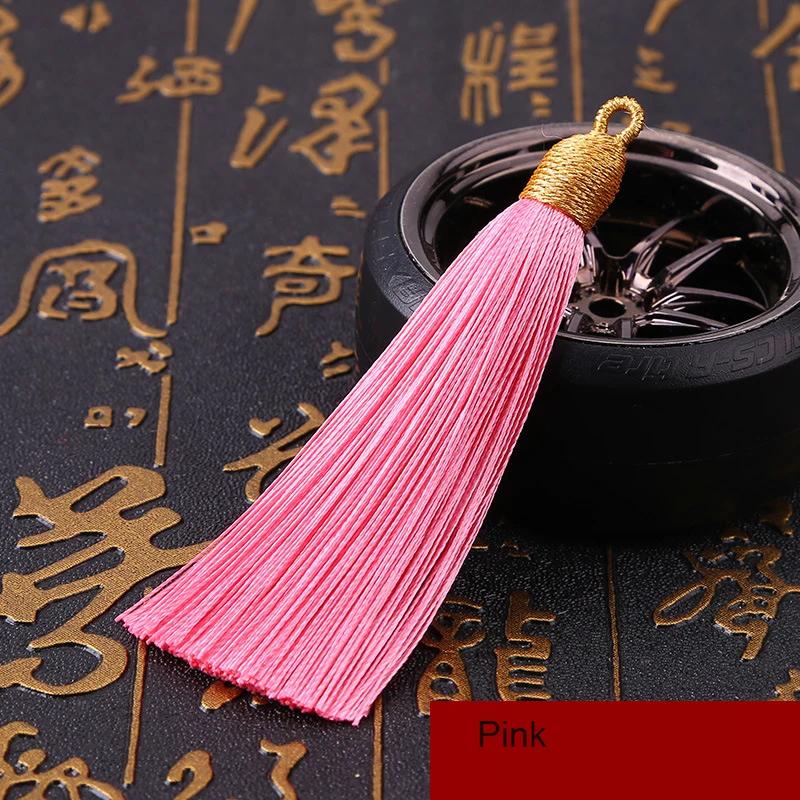 5Pcs/lot 8cm GoldenCap Tassel Silk Fringe Mini Tassel Bangs Flower Tassel For DIY Jewelry Earrings Accessories Home Decoration