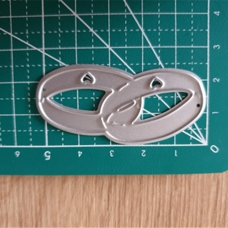 Wedding Rings Metal Cutting Dies Scrapbooking Stamps Craft Embossing Die Cut Making Stencil Template