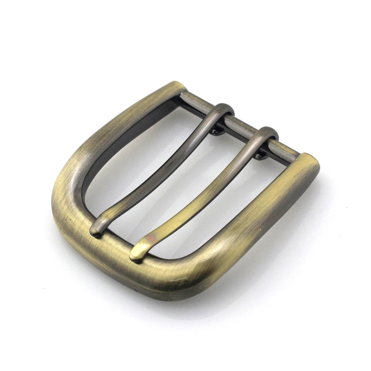 1piece 40mm Metal Belt Buckles Double Pin Buckle Brushed Matte End Bar High Quality Fit for 37mm-39mm Leather Belt Craft Parts