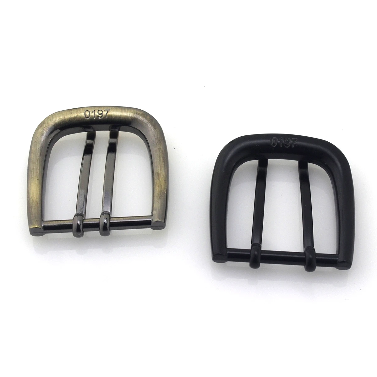 1piece 40mm Metal Belt Buckles Double Pin Buckle Brushed Matte End Bar High Quality Fit for 37mm-39mm Leather Belt Craft Parts