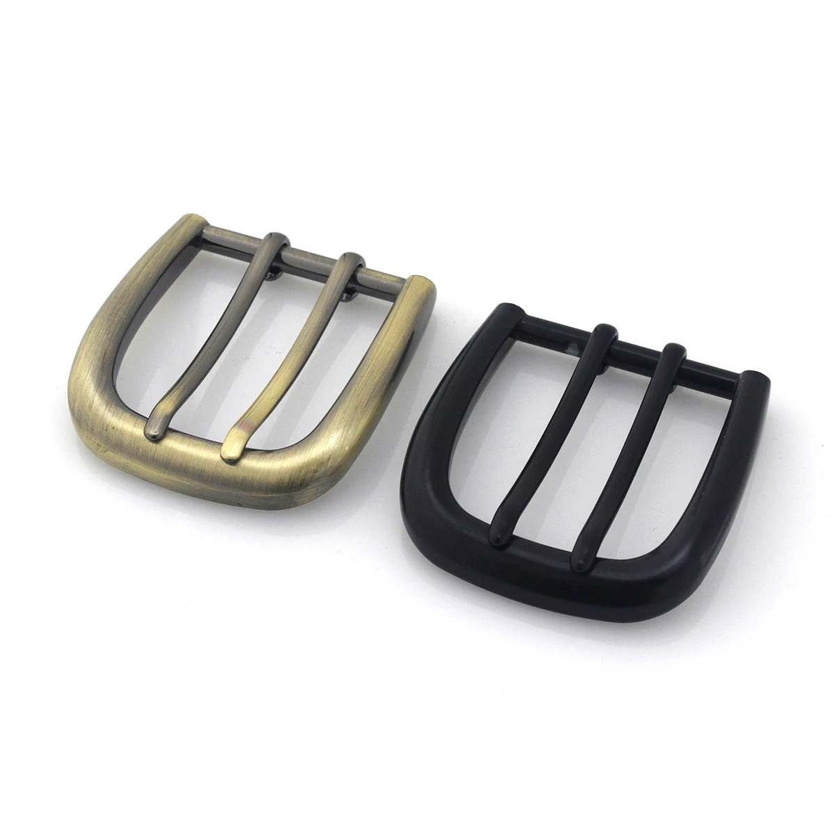 1piece 40mm Metal Belt Buckles Double Pin Buckle Brushed Matte End Bar High Quality Fit for 37mm-39mm Leather Belt Craft Parts