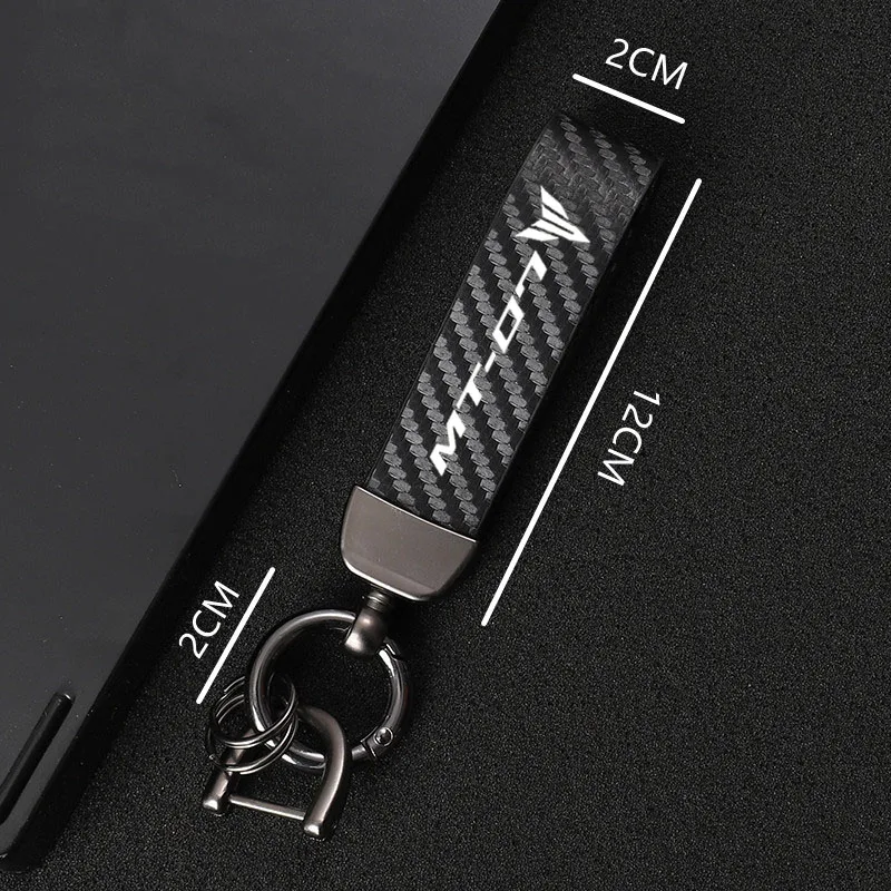 Leather Motorcycle keychain Horseshoe Buckle Jewelry for Yamaha MT01 MT09 MT07 MT10 MT03 MT 01 09 07 03 10 MT-01 MT-10 MT-03