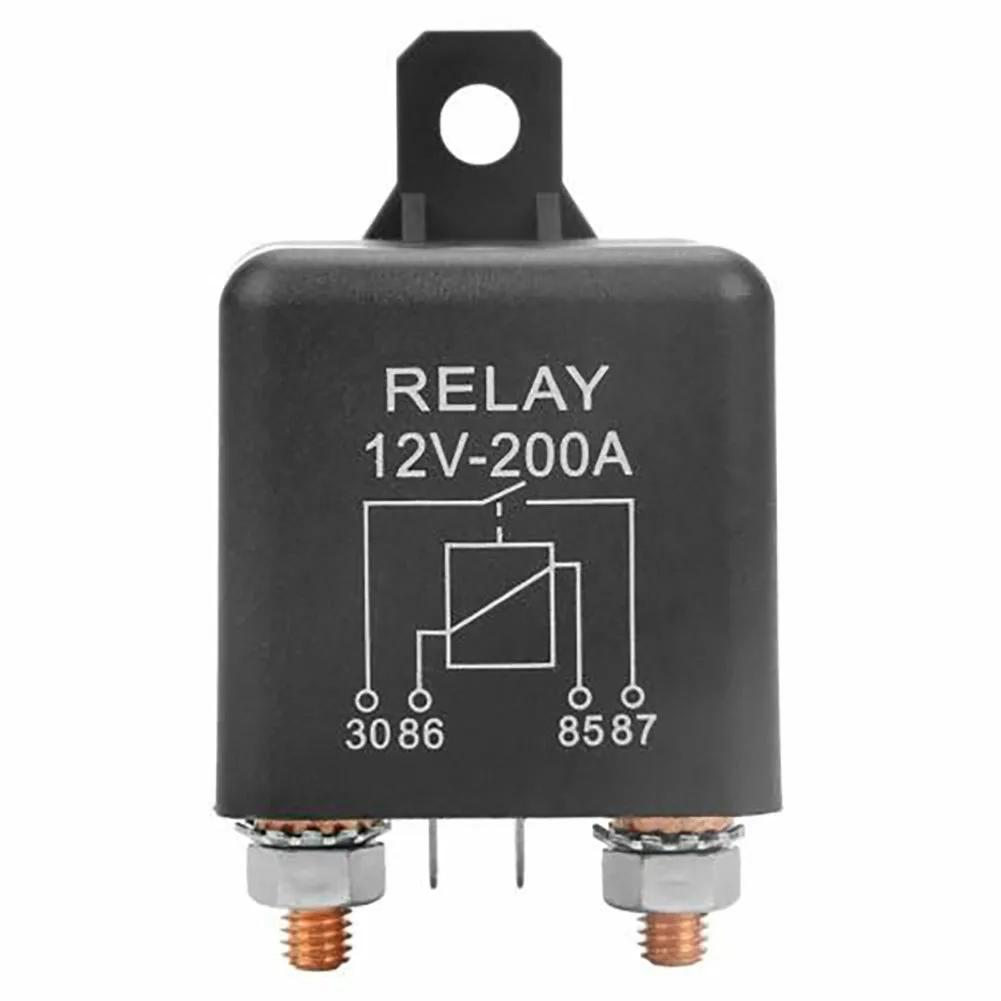 12V 200A Universal Battery Switch Relay 4 Pin Dual Battery Isolator Relay Current Relay Car Relay