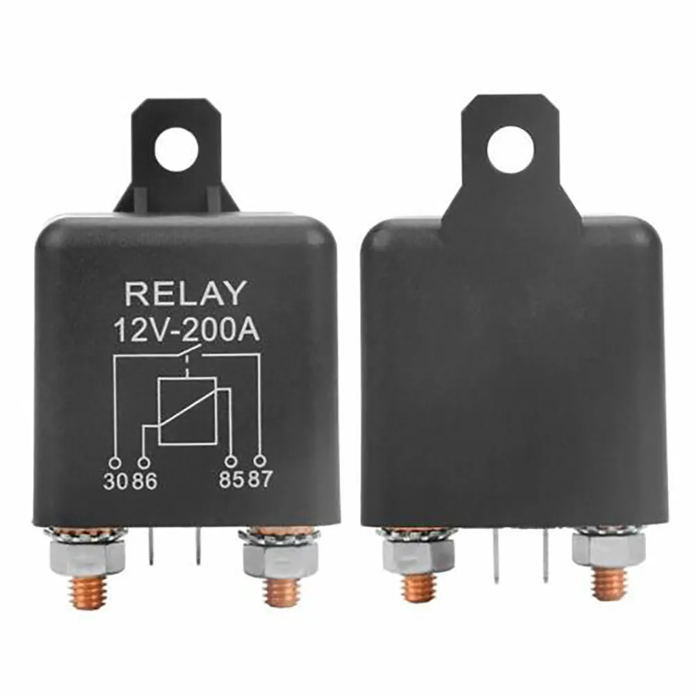 12V 200A Universal Battery Switch Relay 4 Pin Dual Battery Isolator Relay Current Relay Car Relay