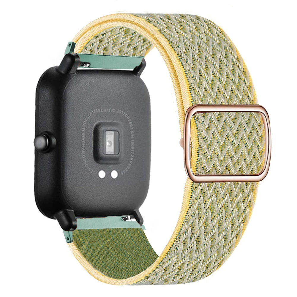 20mm/22mm Band For Amazfit GTS 4/2/2e/3/GTS 2 Mini/GTR 4/3/Pro/47mm/stratos/helio Elastic Watch Bracelet Amazfit bip 6 5 strap