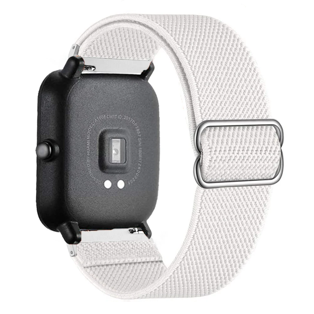 20mm/22mm Band For Amazfit GTS 4/2/2e/3/GTS 2 Mini/GTR 4/3/Pro/47mm/stratos/helio Elastic Watch Bracelet Amazfit bip 6 5 strap