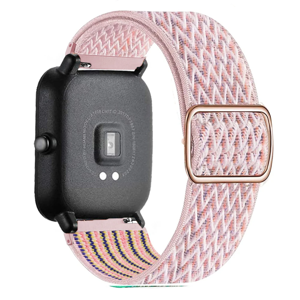 20mm/22mm Band For Amazfit GTS 4/2/2e/3/GTS 2 Mini/GTR 4/3/Pro/47mm/stratos/helio Elastic Watch Bracelet Amazfit bip 6 5 strap