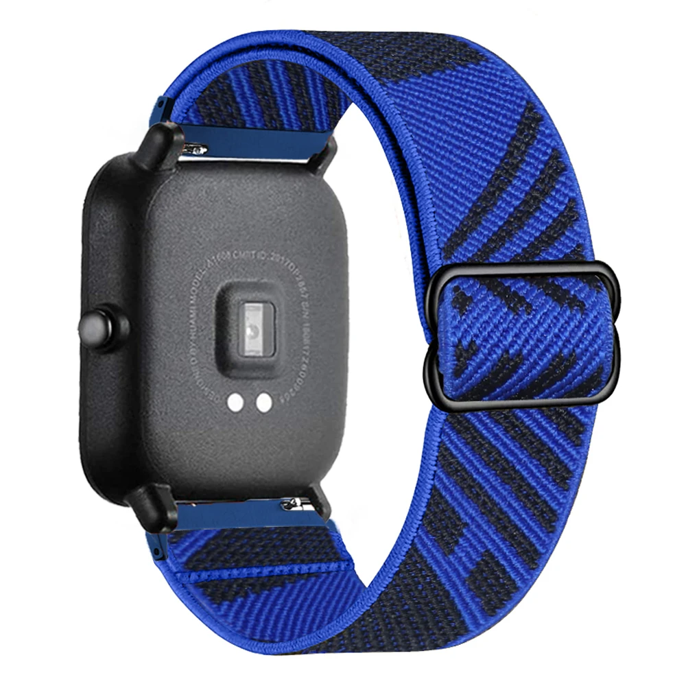 20mm/22mm Band For Amazfit GTS 4/2/2e/3/GTS 2 Mini/GTR 4/3/Pro/47mm/stratos/helio Elastic Watch Bracelet Amazfit bip 6 5 strap