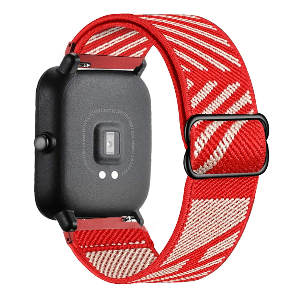 20mm/22mm Band For Amazfit GTS 4/2/2e/3/GTS 2 Mini/GTR 4/3/Pro/47mm/stratos/helio Elastic Watch Bracelet Amazfit bip 6 5 strap
