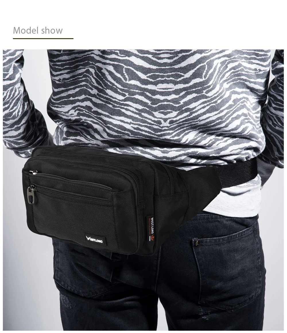 Waist Pack Casual Functional Fashion Men Waterproof Fanny Pack Women Belt Bum Bag Male Phone Wallet Pouch Bags Unisex Purse Sac