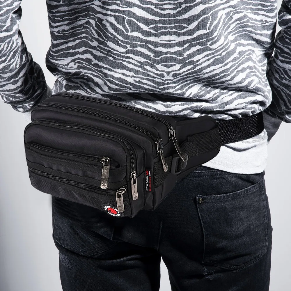 Waist Pack Casual Functional Fashion Men Waterproof Fanny Pack Women Belt Bum Bag Male Phone Wallet Pouch Bags Unisex Purse Sac