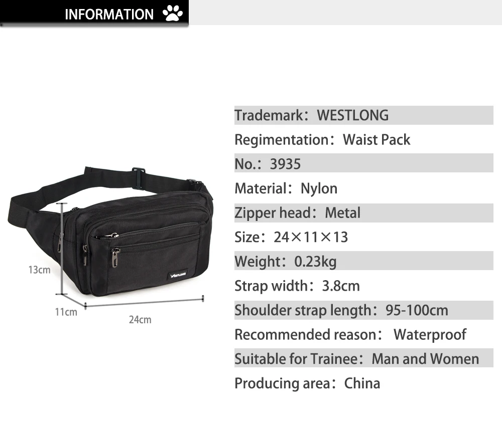 Waist Pack Casual Functional Fashion Men Waterproof Fanny Pack Women Belt Bum Bag Male Phone Wallet Pouch Bags Unisex Purse Sac