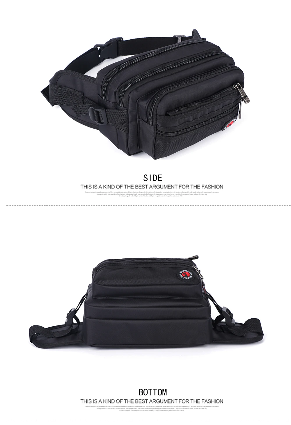 Waist Pack Casual Functional Fashion Men Waterproof Fanny Pack Women Belt Bum Bag Male Phone Wallet Pouch Bags Unisex Purse Sac