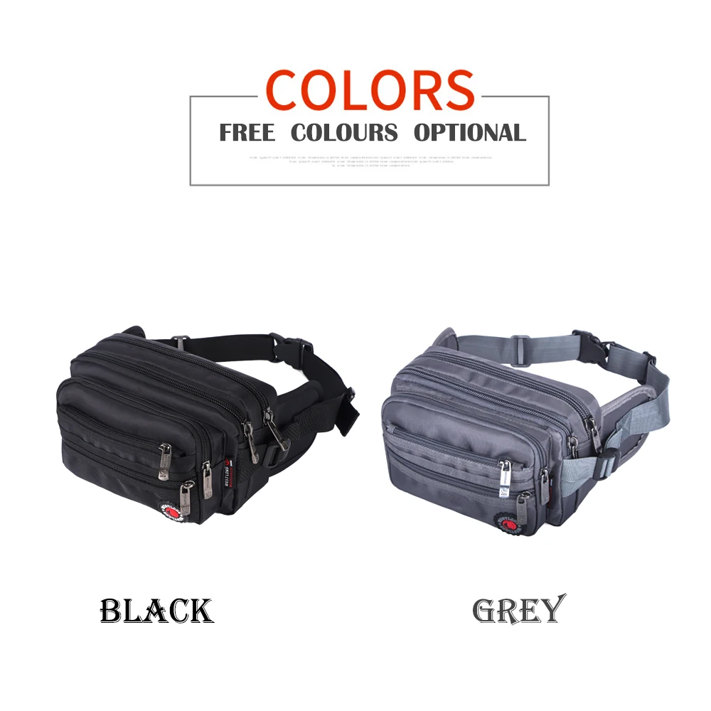 Waist Pack Casual Functional Fashion Men Waterproof Fanny Pack Women Belt Bum Bag Male Phone Wallet Pouch Bags Unisex Purse Sac