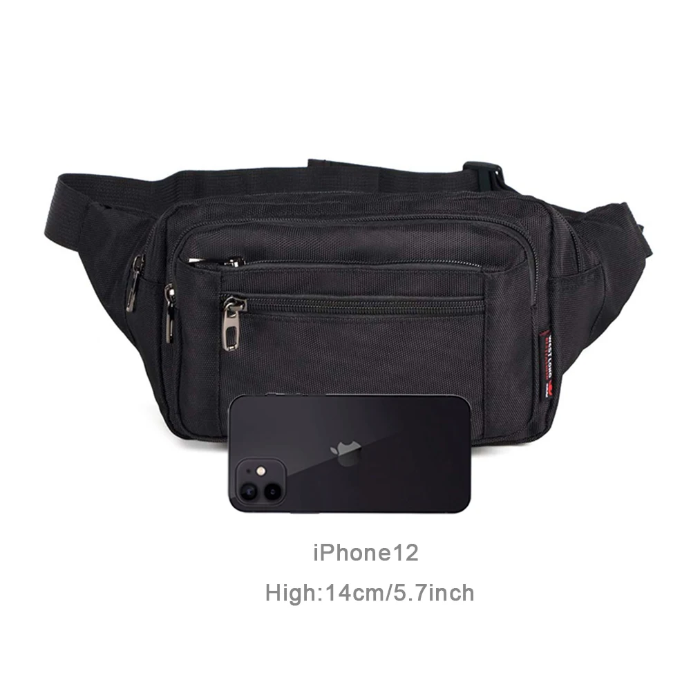 Waist Pack Casual Functional Fashion Men Waterproof Fanny Pack Women Belt Bum Bag Male Phone Wallet Pouch Bags Unisex Purse Sac