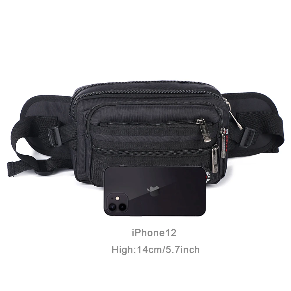 Waist Pack Casual Functional Fashion Men Waterproof Fanny Pack Women Belt Bum Bag Male Phone Wallet Pouch Bags Unisex Purse Sac