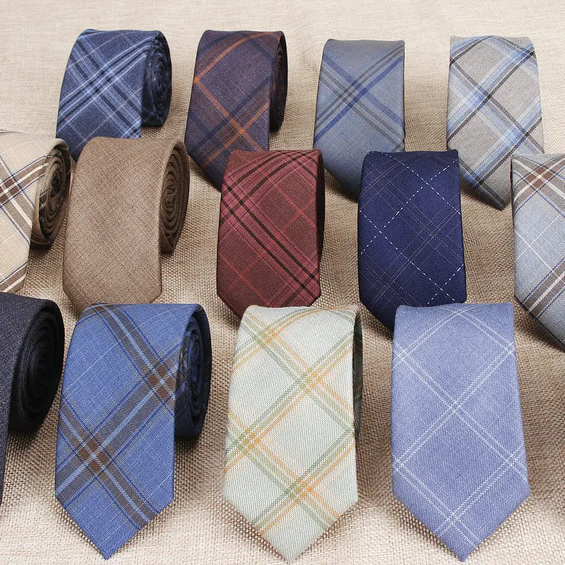 New 6cm Striped Dot Tie Business Casual Silk Luxury Mens Neck Ties Wedding Party Neck Tie Formal Slim Narrow Dress Neck Tie