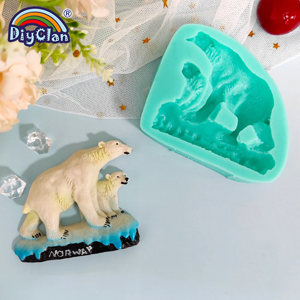Cute Mini Bear Silicone Mold Fondant Cupcake Chocolate Biscuit Sugarcraft Kitchen Baking Cake Decorating Tools DIY Epoxy Mould