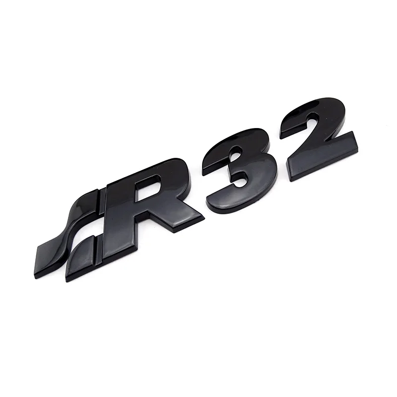 1999-2008 GOLF 4 Golf 5 Gloss Schwarz VW Golf R32 Vorne Grill Abzeichen Emblem R32 Boot Logo Aufkleber