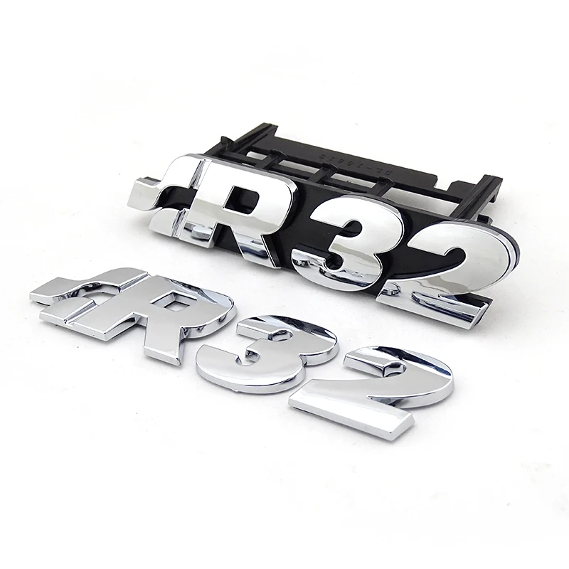 1999-2008 GOLF 4 Golf 5 Gloss Schwarz VW Golf R32 Vorne Grill Abzeichen Emblem R32 Boot Logo Aufkleber