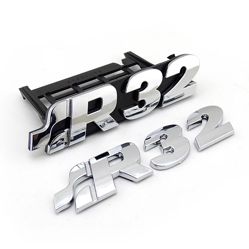 1999-2008 GOLF 4 Golf 5 Gloss Schwarz VW Golf R32 Vorne Grill Abzeichen Emblem R32 Boot Logo Aufkleber