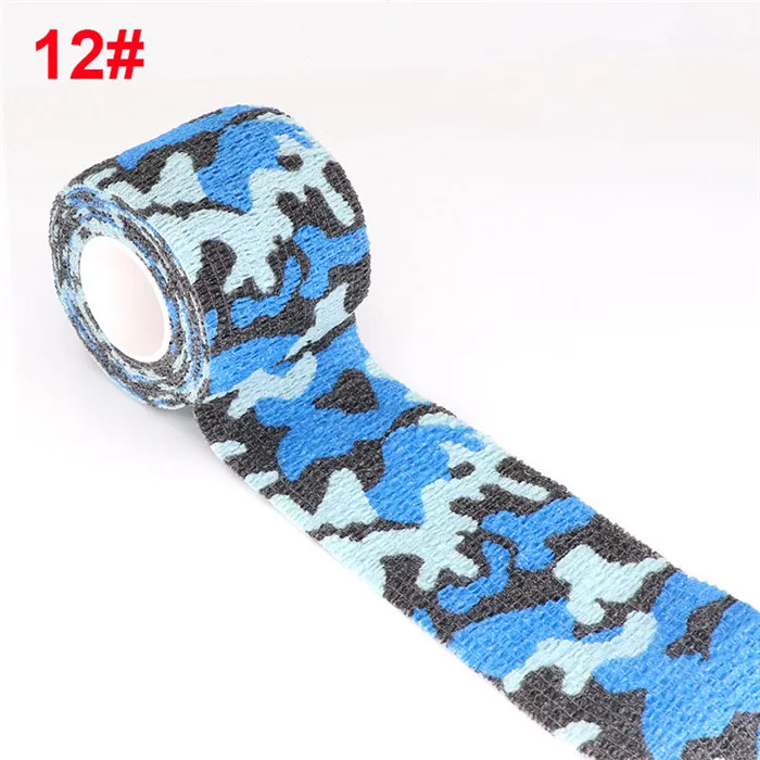 2.5/5/7.5/10cm Camouflage Sport Elastic Wrap Tape Hunt Disguise Bandage Knee Finger Wrist Ankle DIY Self Adhesive Bands