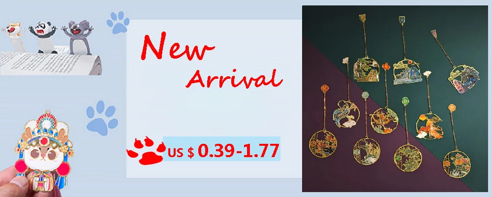 Hot Chinese Style Metal Bookmark Tassel Pendant Retro Book Clip Pagination Mark School Office Supplies Stationery Student Gift