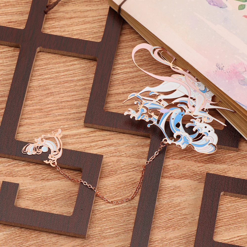 Hot Chinese Style Metal Bookmark Tassel Pendant Retro Book Clip Pagination Mark School Office Supplies Stationery Student Gift