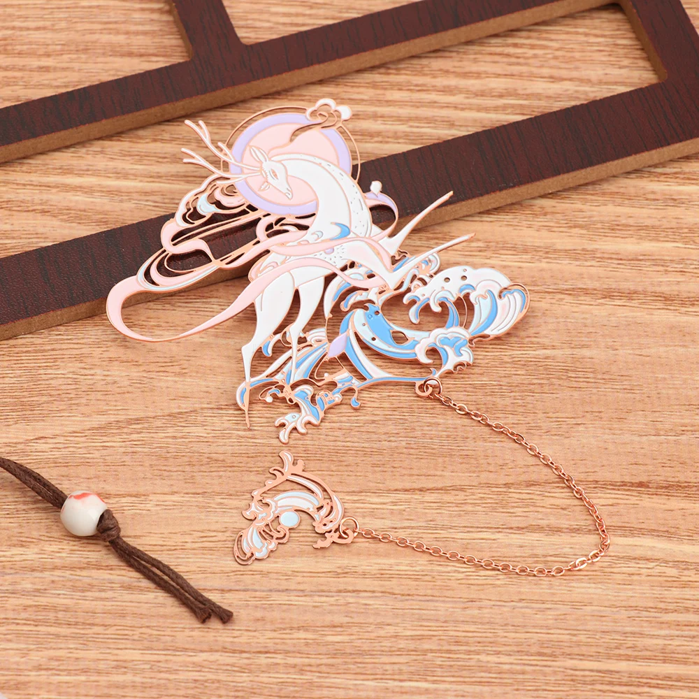 Hot Chinese Style Metal Bookmark Tassel Pendant Retro Book Clip Pagination Mark School Office Supplies Stationery Student Gift