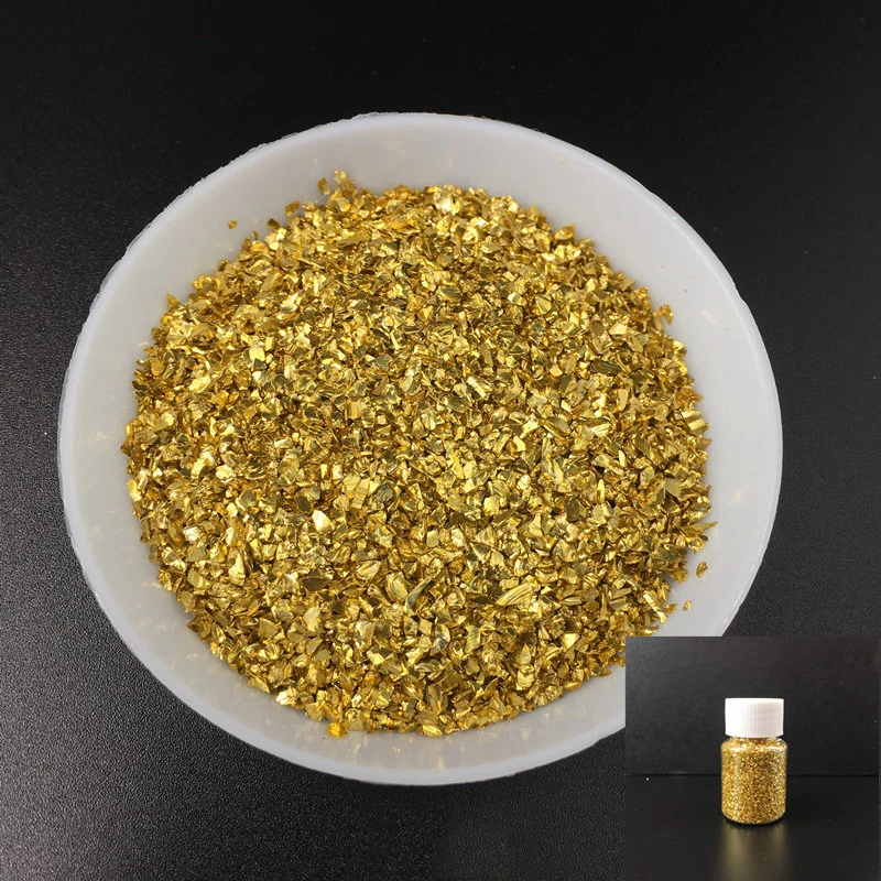 20/40g Crushed Gold Glass Fake Stones Resin Filler For DIY Crafts Nail Art Decorations Handmade UV Epoxy Jewelry Making Fillings