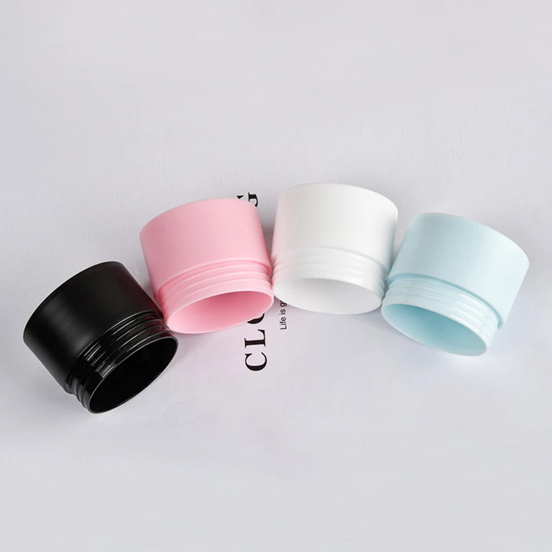 30Pcs 5/15/20/30/50g Refillable Bottle Travel Cream Cosmetic Jars With Lids Lip Balm Container Empty Cans Plastic Lotion Pot Box