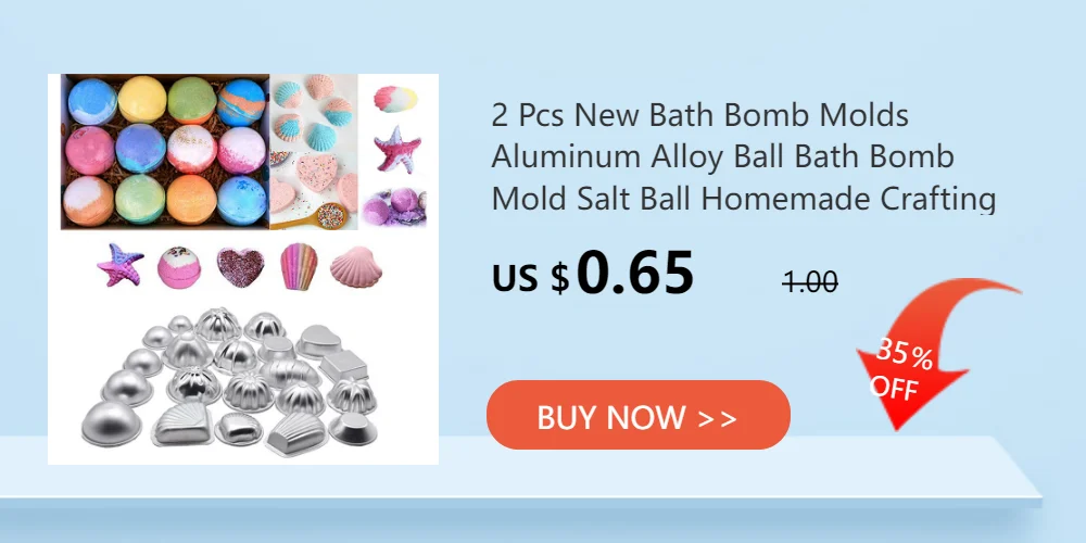 2PCS Round Aluminium Alloy Ball Bath Molds DIY Tool Bath Salt Ball Homemade Crafting Gifts Semicircle Sphere Mold