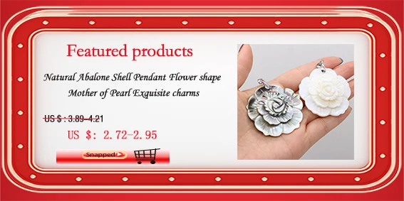 Natural Shell Pendant Flower shape Mother of Pearl Exquisite charms For jewelry making DIY Necklace earring accessories