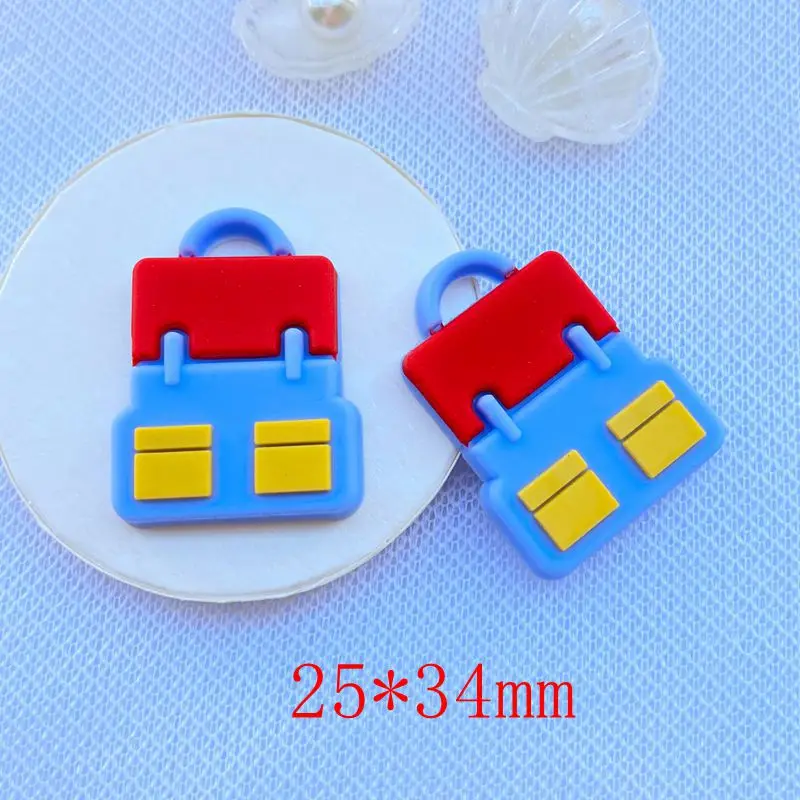 10/20pcs Cute Mini Cartoon Stationery Series PVC Flexible Glue Flat Back DIY Scrapbook Embellishment Phone Craft Decoration J83