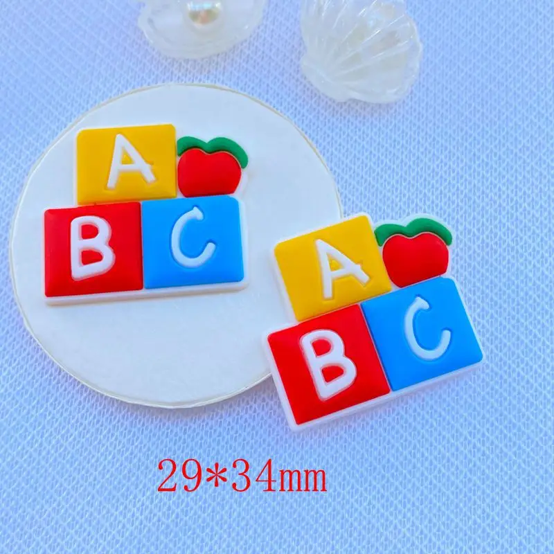 10/20pcs Cute Mini Cartoon Stationery Series PVC Flexible Glue Flat Back DIY Scrapbook Embellishment Phone Craft Decoration J83