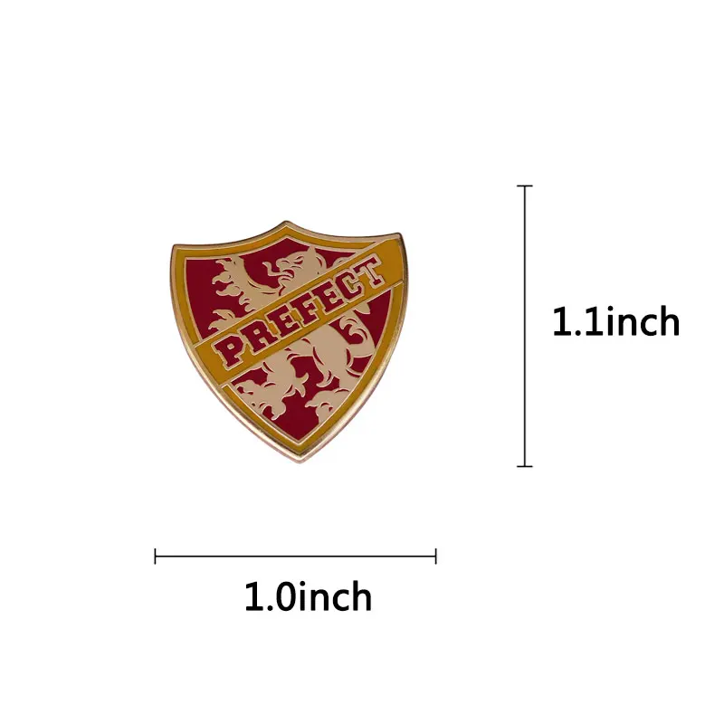 Gryffindors Prefect house Lion Shield Lapel Pin brooch