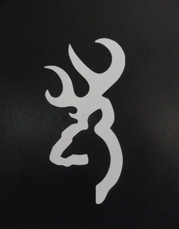 Browning Whitetail Deer Buck Hunting Doe Country Window Sticker Vinyl Decal Decoration