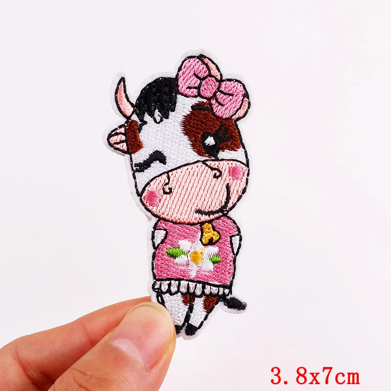 Mushroom Applique Embroidered Patches On Kids Clothes DIY Iron On Patches Cartoon Patches For Clothing Stickers Animal Badges