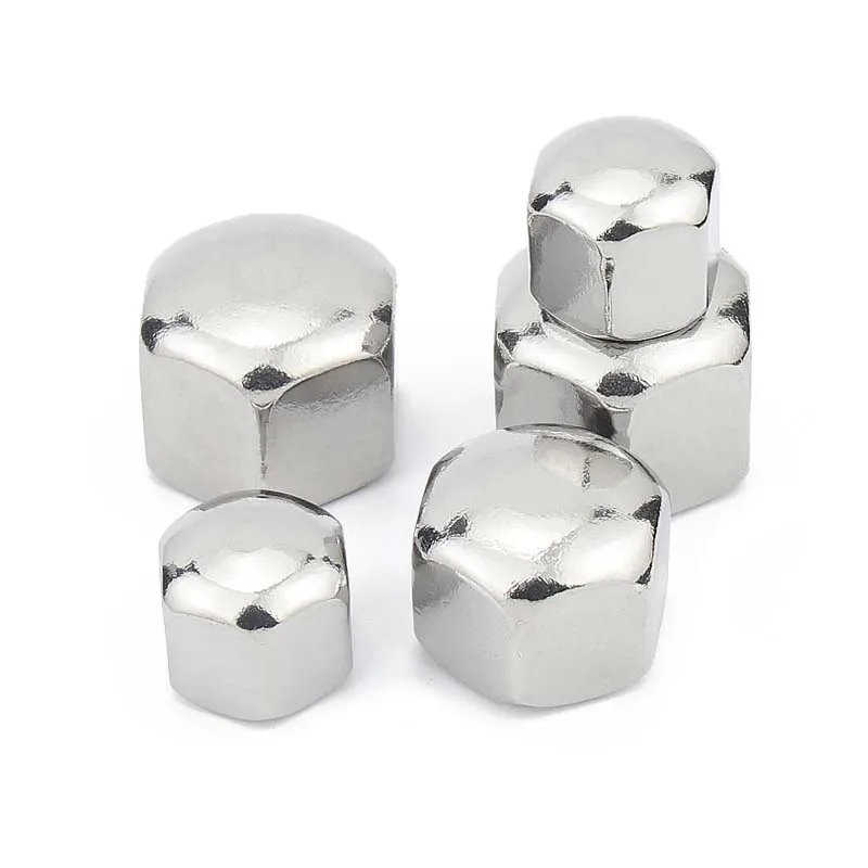 1/20pcs 304 A2-70 Stainless Steel Hex Hexagon Short Low Thin Cap Acorn Nut M3 M4 M5 M6 M8 M10 M12 M14 M16 Cover Blind Nut DIN917